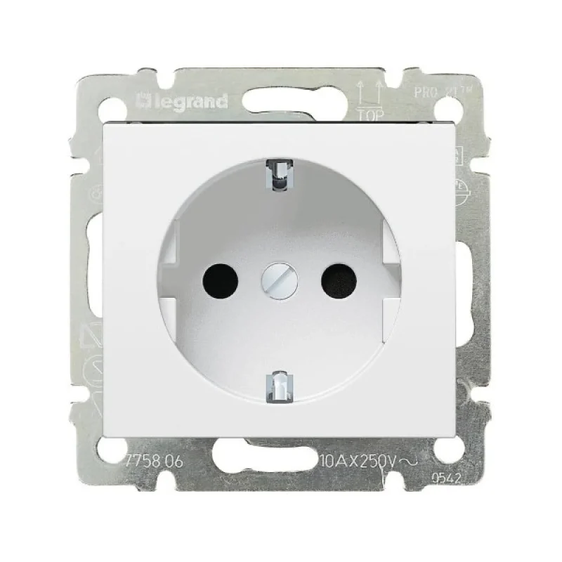 Legrand Контакт шуко 2P+E Бял - Legrand Valena 774420