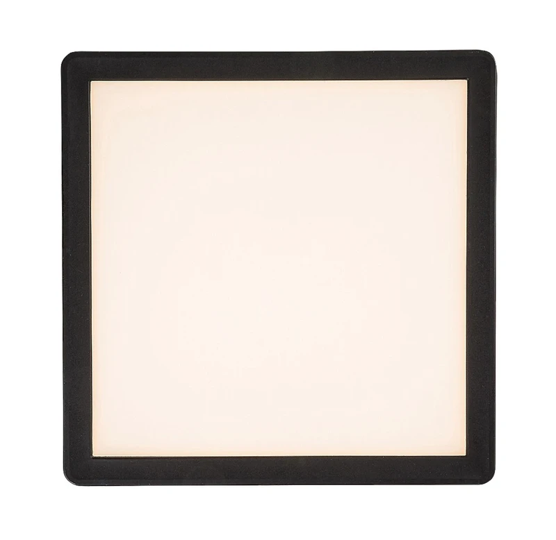 Inverness – LED плафон за тераса в черно/бяло, 250×250мм, 15W, 2700-6500K