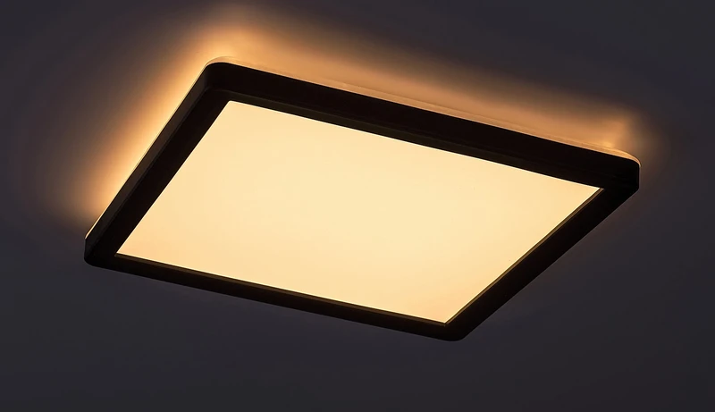 Inverness – LED плафон за тераса в черно/бяло, 250×250мм, 15W, 2700-6500K