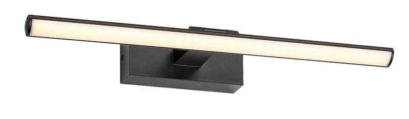 Gaten – LED лампа за картини в черно с бял акрилен абажур, 590мм, 12W, 3000K