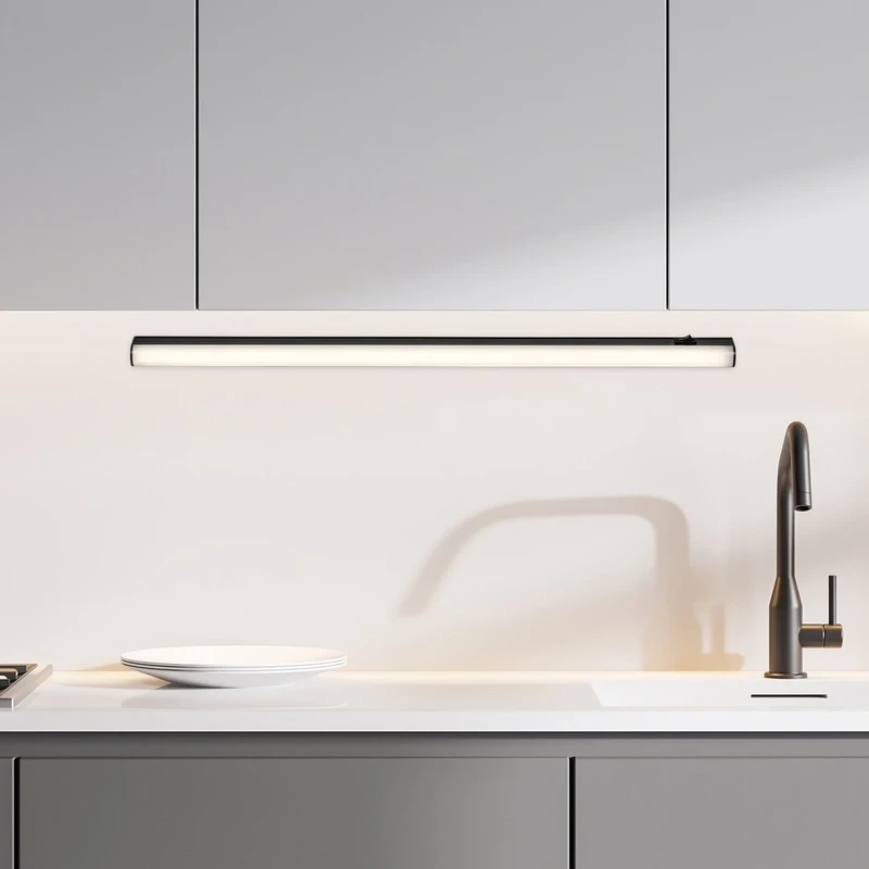 Greg – LED lighting for kitchen in black/white, 1185mm, 18W, 4000K