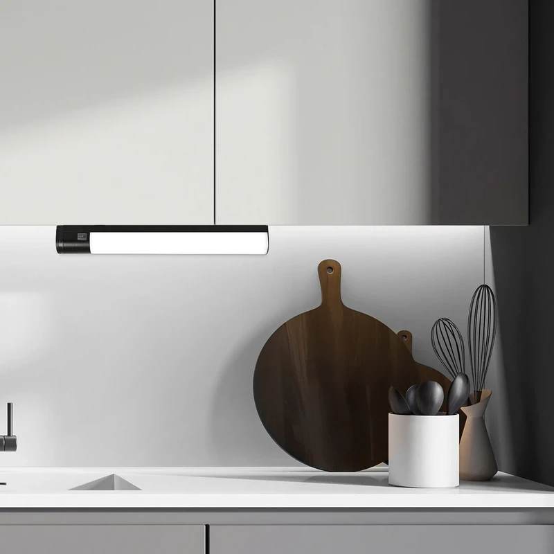 Duddu – LED lighting for kitchen in black/white, 570mm, 17W, 4000K