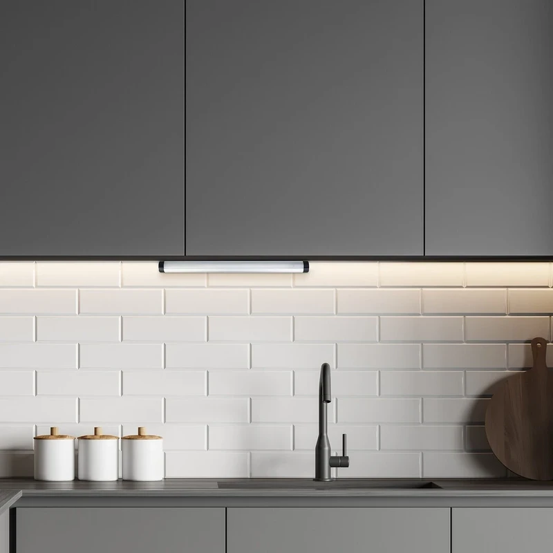 Lendva – LED осветление за кухненски шкаф в сребристо, 300мм, 3W, 4000K