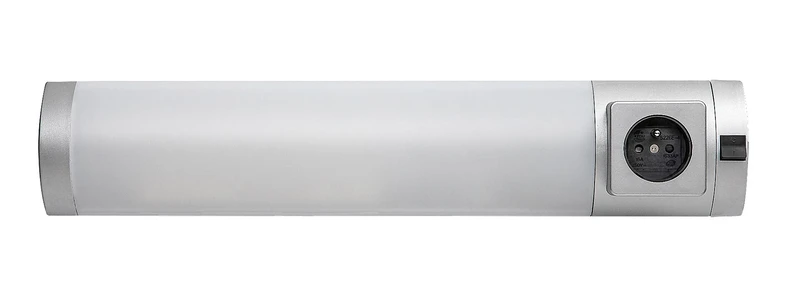 Soft 2E – LED lighting for kitchen in silver aluminium, 450mm, 5W, 4000K