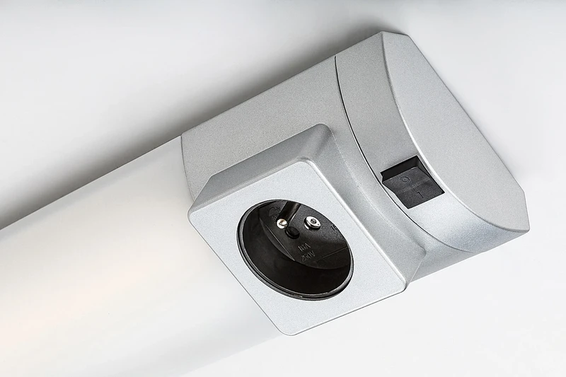 Soft 2E – LED lighting for kitchen in silver aluminium, 450mm, 5W, 4000K