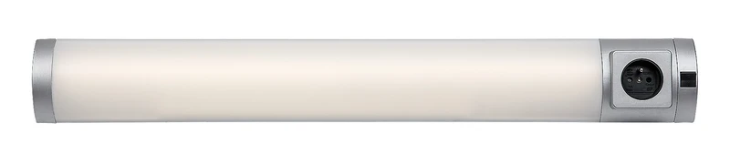 Осветление за шкаф Soft 2E – LED осветление за кухня в сребристо/бяло, 680мм, 8W, 4000K