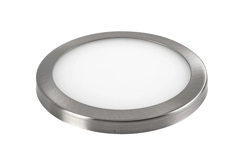 Socavi – LED осветление за кухня в сребристо/бяло, Ø80мм, 3×100lm, 4000K