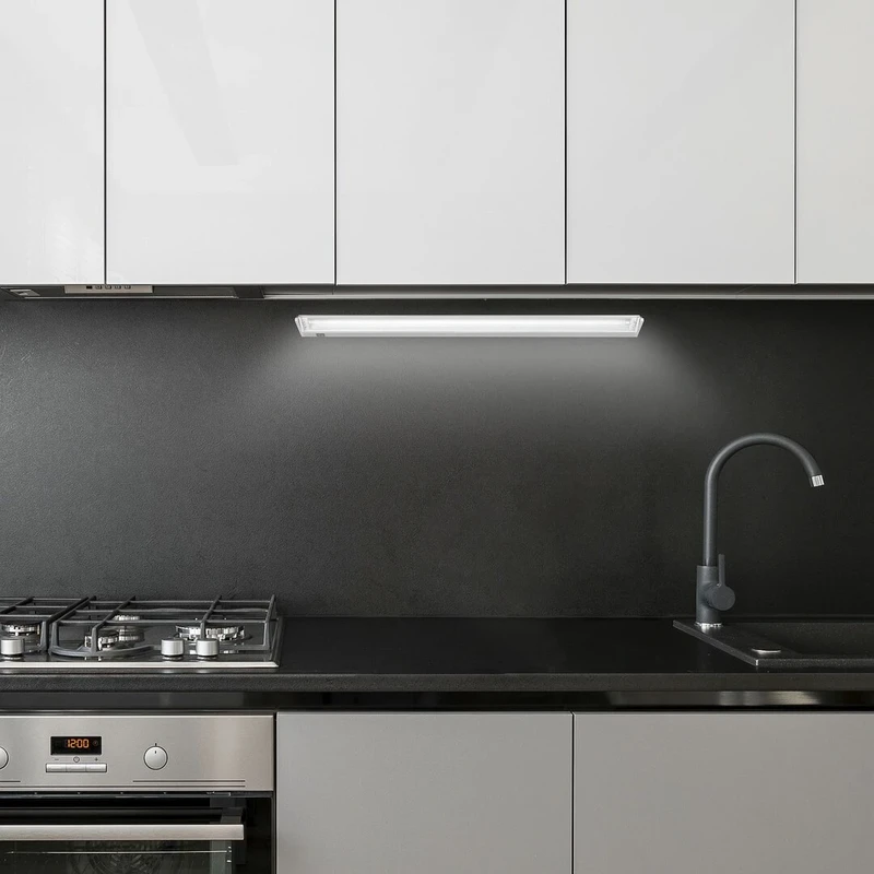 Easylight2 – LED lighting for kitchen in silver, 910mm, 15W, 4000K