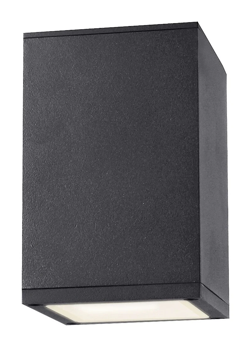 Outdoor Ceiling Lights Zombor – outdoor ceiling light in anthracite with opal glass, 90×90mm, GU10, IP54