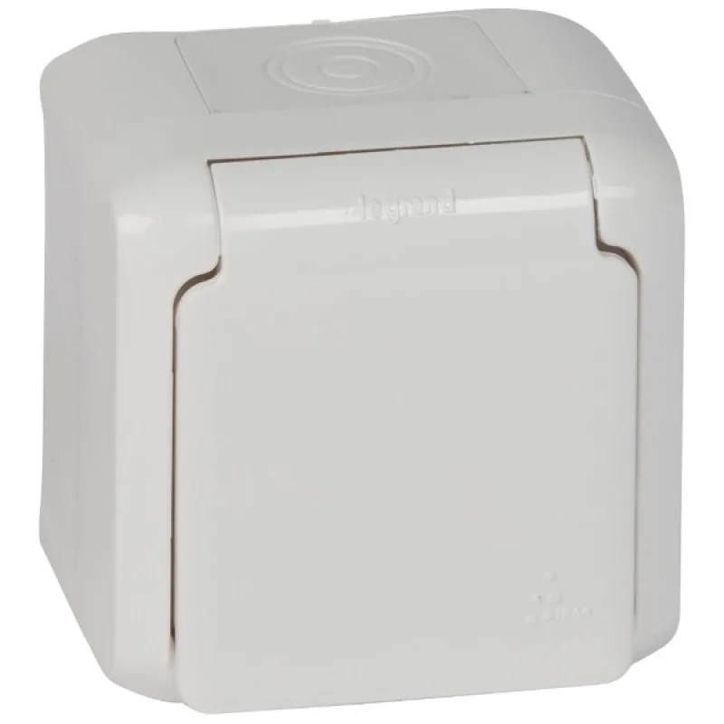 Schuko socket 2P+E IP44 White - Legrand Forix 782373
