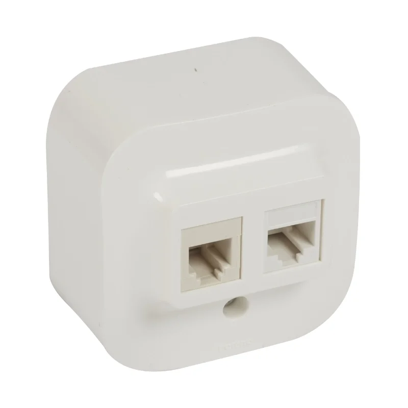 Legrand Розетка RJ45 UTP Cat. 5e + RJ11 IP21 Бял - Legrand Forix 782421