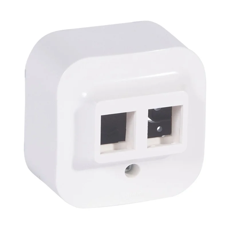 Outlet Keystone blank 2x RJ45 IP21 White - Legrand Forix 782426