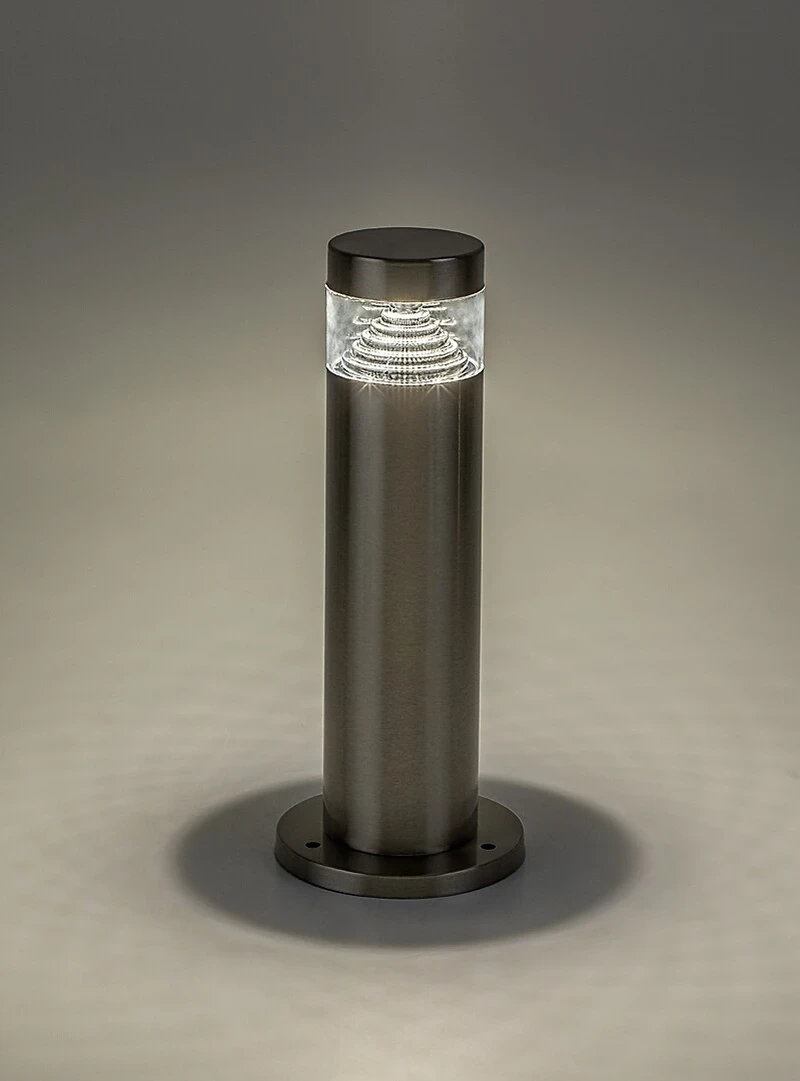 Lisbon – LED garden lamp from stainless steel, Ø75mm, 7W, 4000K, IP54