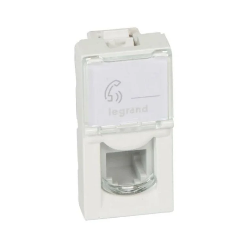 Legrand Розетка RJ11 1M Бял - Legrand Mosaic 78730