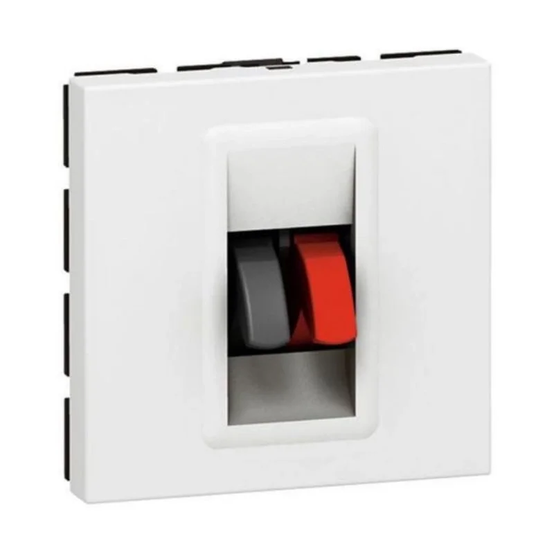 Legrand Outlet for speakers 2M White - Legrand Mosaic 78751