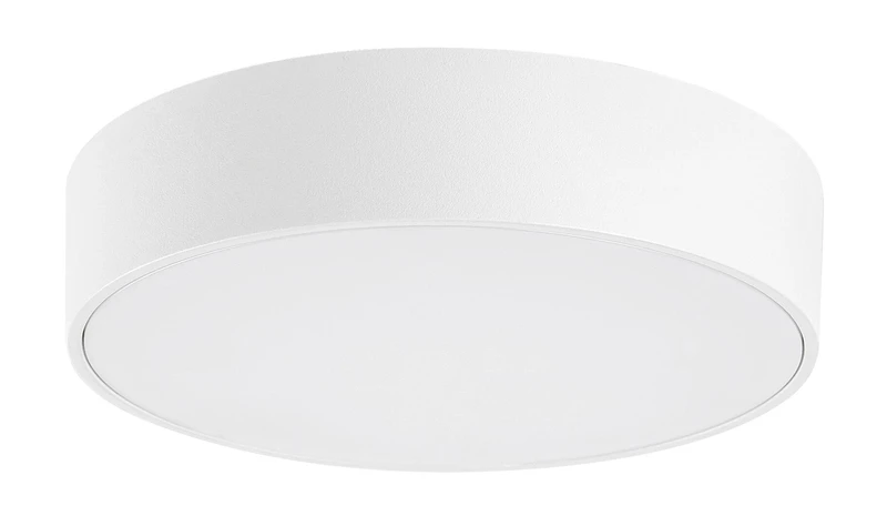 Tartu – LED ceiling light for terrace in white matt, Ø175mm, 18W, 2800-6000K, IP44