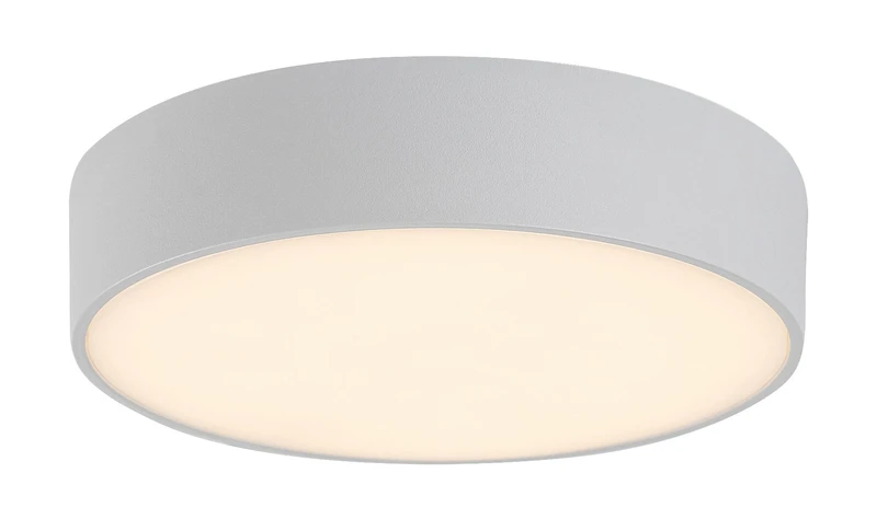 Tartu – LED ceiling light for terrace in white matt, Ø175mm, 18W, 2800-6000K, IP44