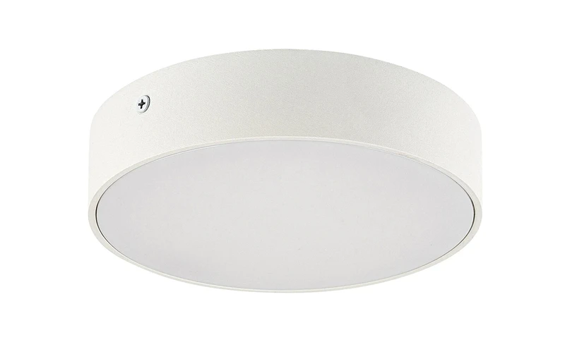Tartu – LED ceiling light for terrace in white matt, Ø175mm, 18W, 2800-6000K, IP44