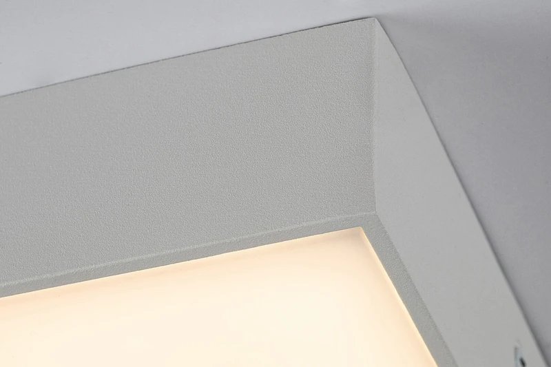 Tartu – LED ceiling light for terrace in white matt, 175×175mm, 18W, 2800-6000K, IP44