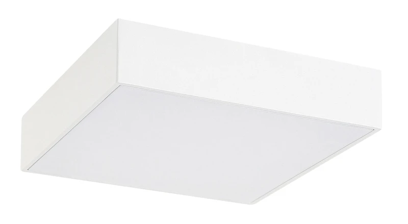 Tartu – LED ceiling light for terrace in white matt, 175×175mm, 18W, 2800-6000K, IP44