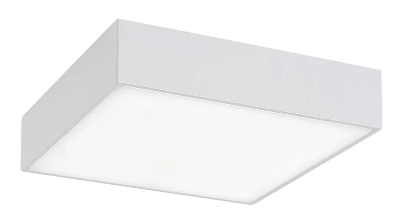 Tartu – LED ceiling light for terrace in white matt, 175×175mm, 18W, 2800-6000K, IP44