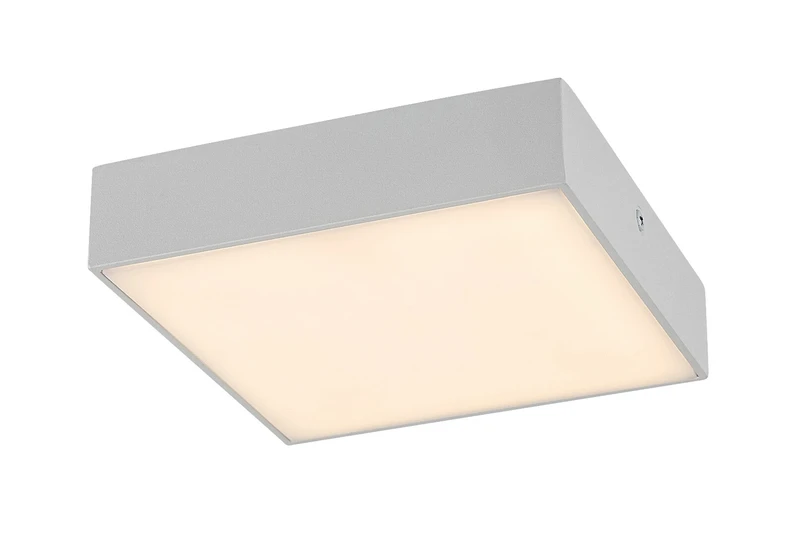 Tartu – LED ceiling light for terrace in white matt, 175×175mm, 18W, 2800-6000K, IP44