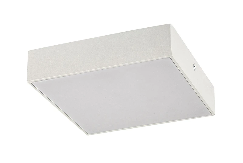 Tartu – LED ceiling light for terrace in white matt, 175×175mm, 18W, 2800-6000K, IP44