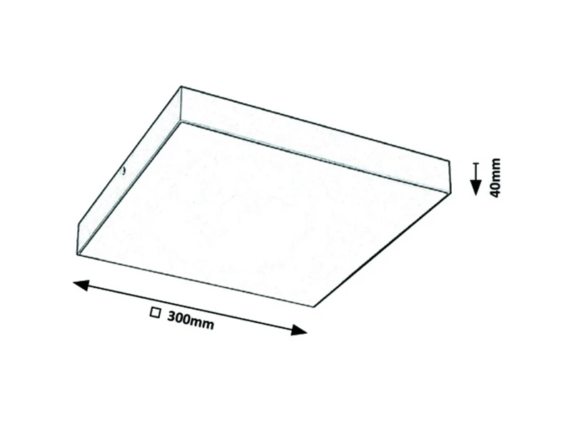 Tartu – LED външен плафон в матово бяло, 300×300мм, 24W, 2800-6000K, IP44