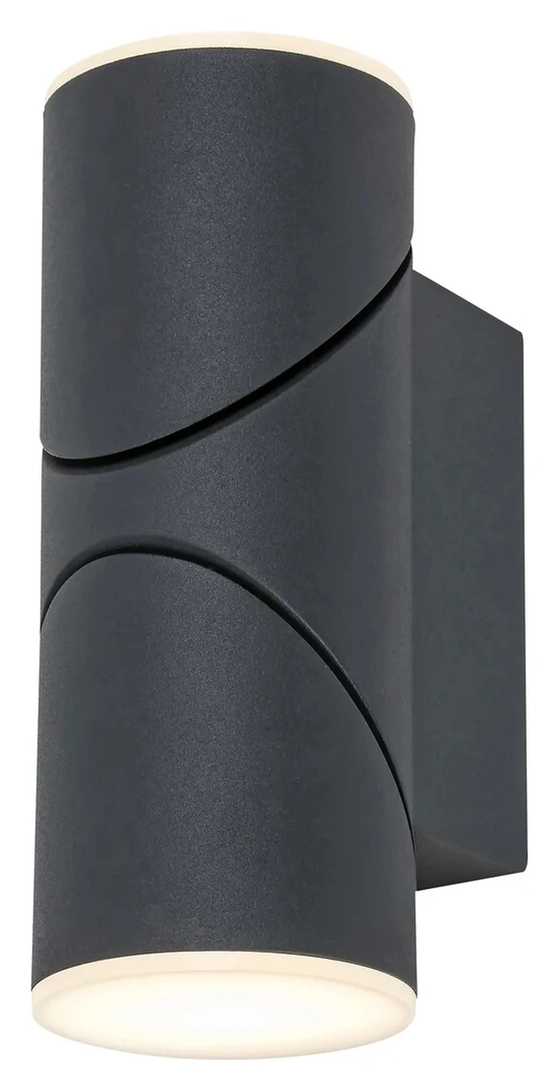 Belfast – LED outdoor wall light in anthracite, Ø65mm, 12.9W, 3000K, IP65