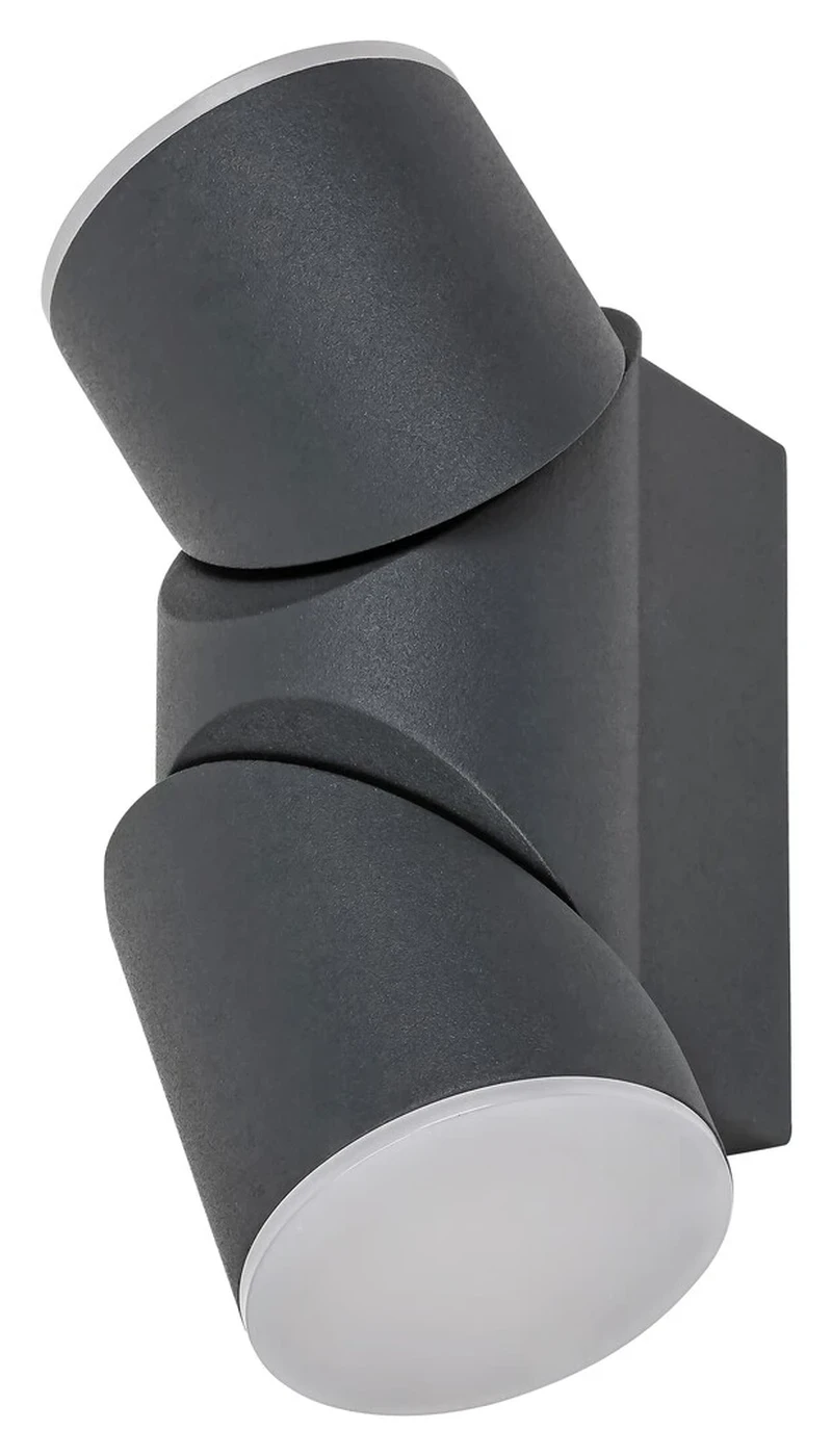 Belfast – LED outdoor wall light in anthracite, Ø65mm, 12.9W, 3000K, IP65