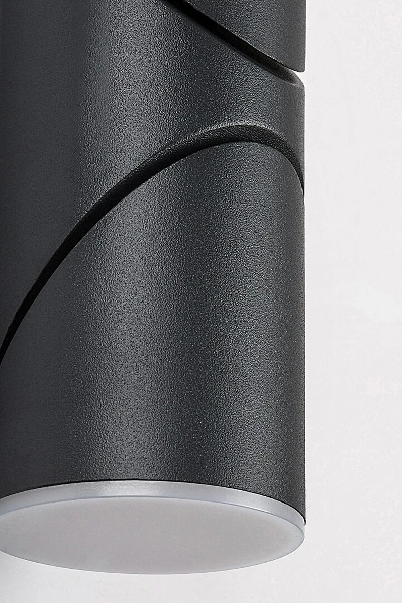 Belfast – LED outdoor wall light in anthracite, Ø65mm, 12.9W, 3000K, IP65
