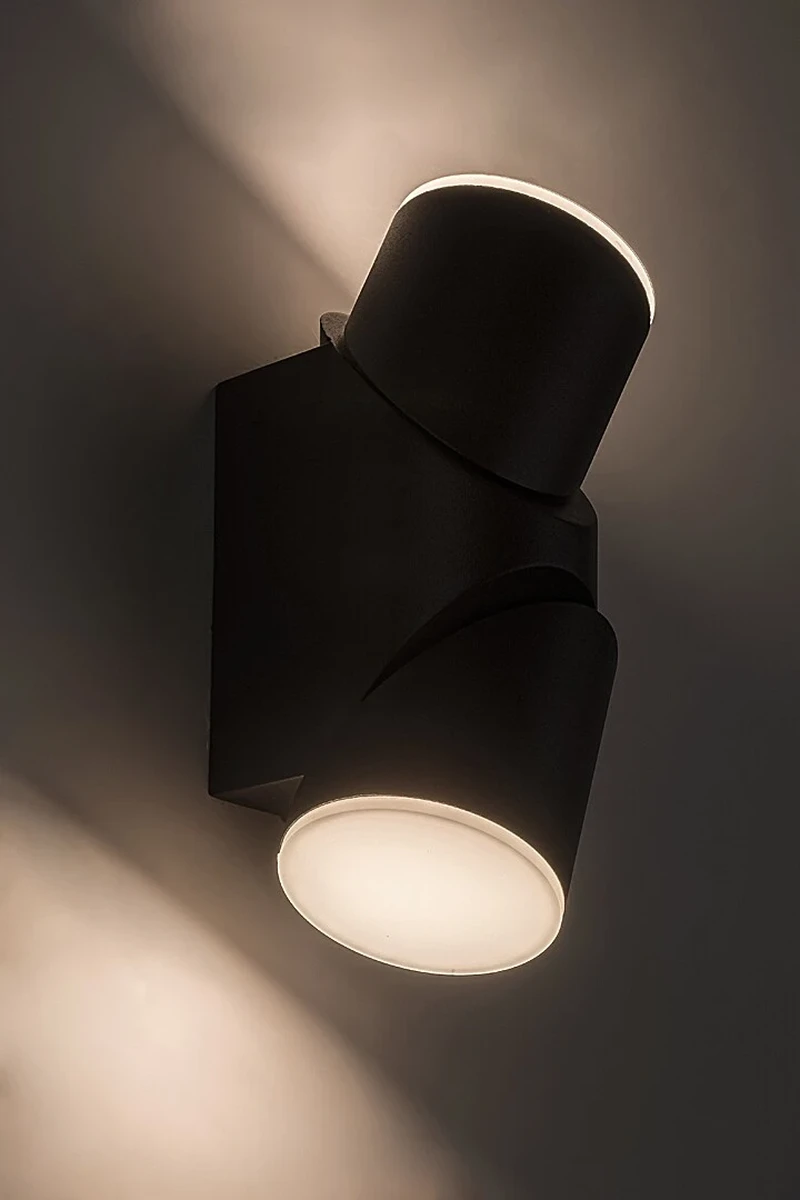 Belfast – LED outdoor wall light in anthracite, Ø65mm, 12.9W, 3000K, IP65
