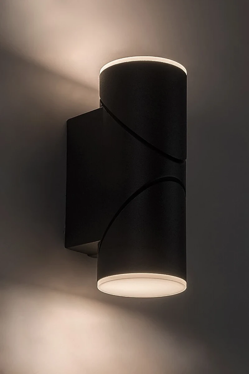 Belfast – LED outdoor wall light in anthracite, Ø65mm, 12.9W, 3000K, IP65