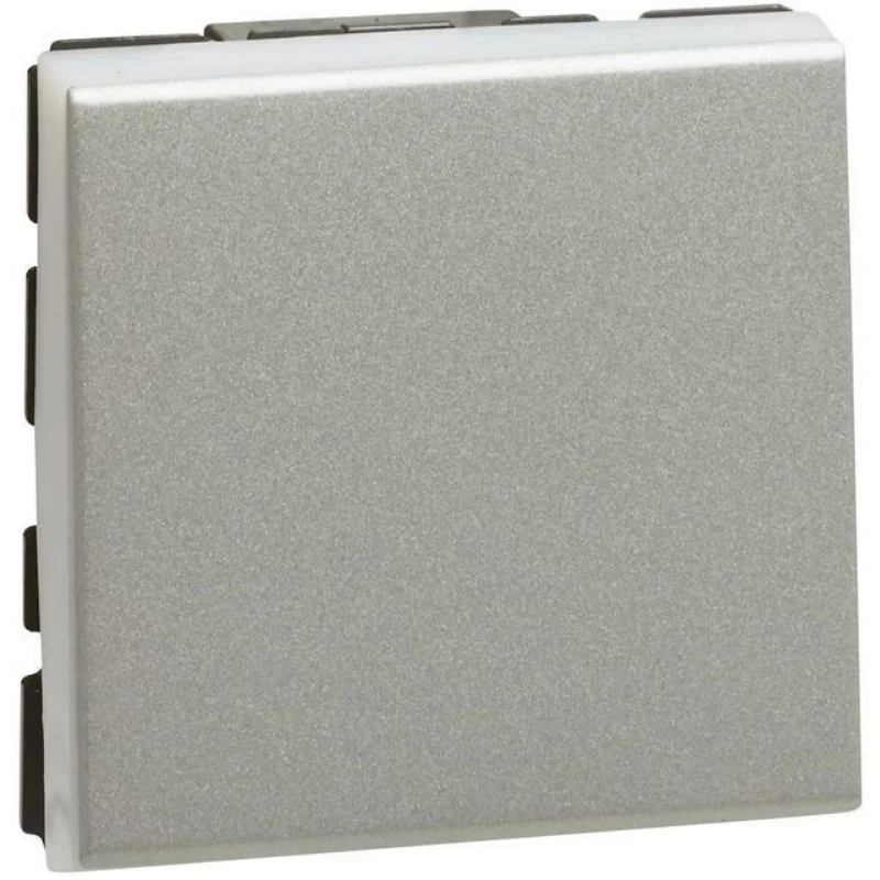 Legrand Two-way switch 10A 2M Aluminium - Legrand Mosaic 79211