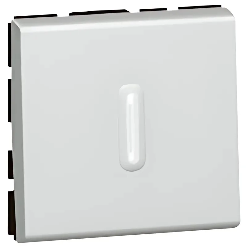 Legrand Девиаторен ключ с индикация 2M Алуминий - Legrand Mosaic 79212