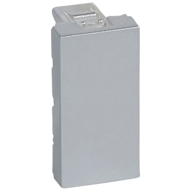 Legrand Blank module 1M Aluminium PRMOSAIC - Legrand Mosaic 79270