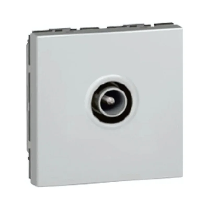 Legrand TV outlet 9.5 mm male 1dB 2M Aluminium - Legrand Mosaic 79292