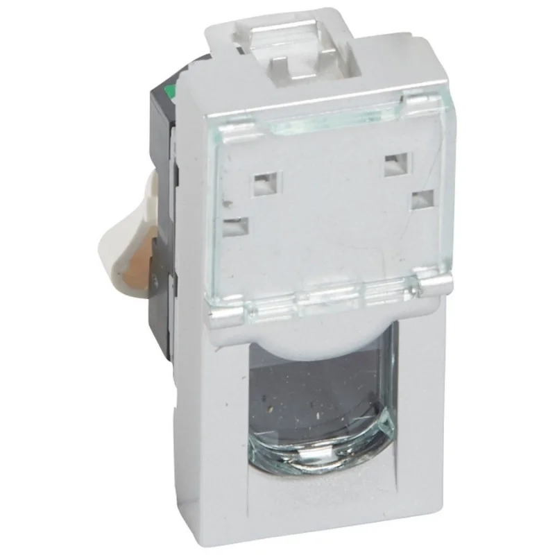 Legrand Розетка RJ45 UTP cat.5e 1M Алуминий - Legrand Mosaic 79451