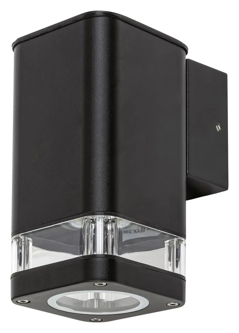 Outdoor Wall Lights Sintra – modern outdoor wall light in black matt, 80×155mm, IP44, 1×GU10