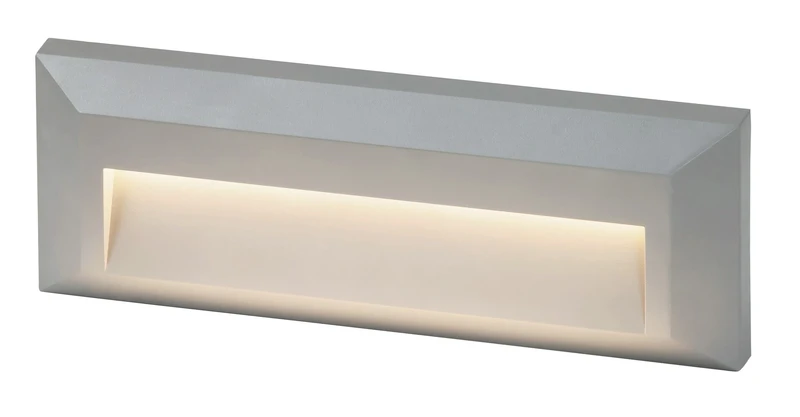 Pueblo – LED outdoor recessed lamp in grey, 230×80mm, 1.6W, 4000K, IP65