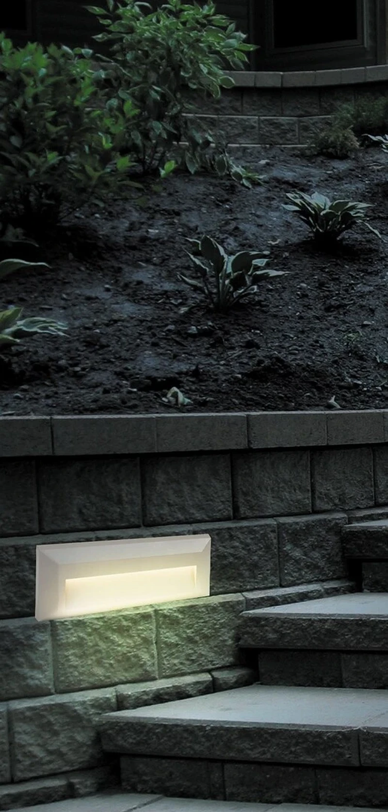 Pueblo – LED outdoor recessed lamp in grey, 230×80mm, 1.6W, 4000K, IP65
