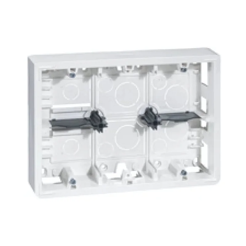 Bracket surface mounting 2x6/8M and 2x3x2M deep. 46mm - Legrand Mosaic 80276