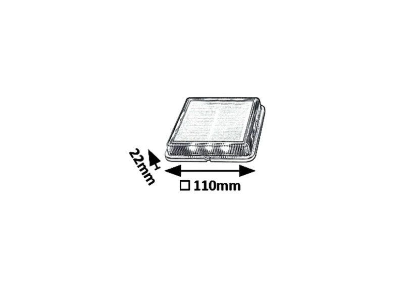 Bilbao – соларна LED лампа за стена в черно, 110×110мм, 0.2W, 4000K, IP67