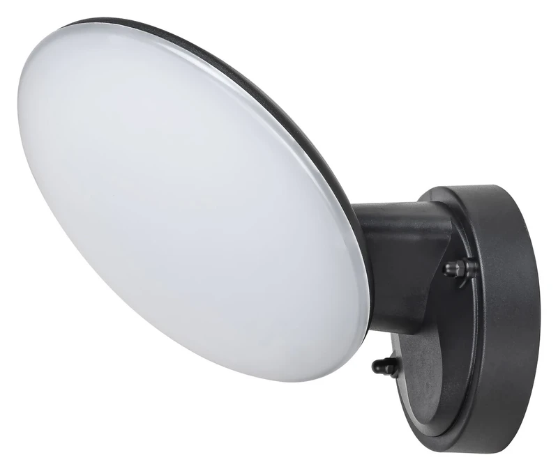 Varna – LED външен аплик в черно/бяло, Ø176мм, 12W, 4000K, IP54
