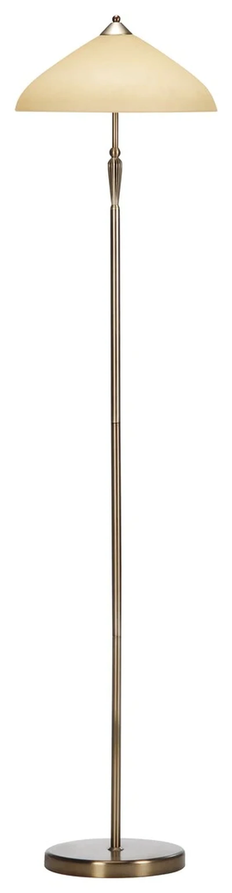 Floor Lamps Regina – classic floor lamp in bronze with cream glass, Ø400mm, 1×E27
