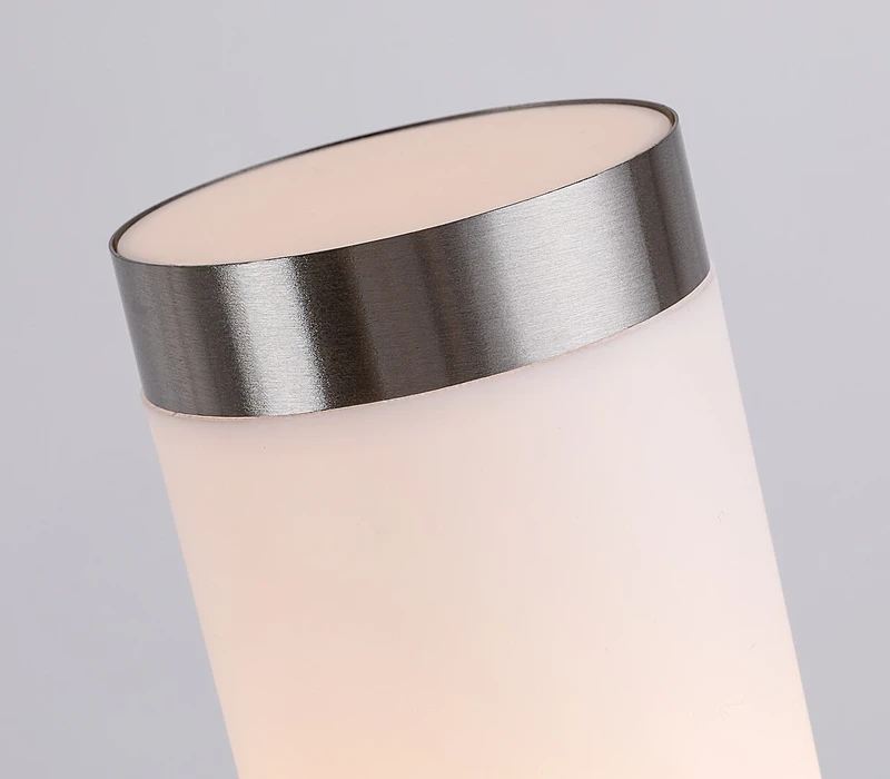 Inox torch – LED подова лампа за градина в сатениран хром, Ø76мм, 1×E27, IP44