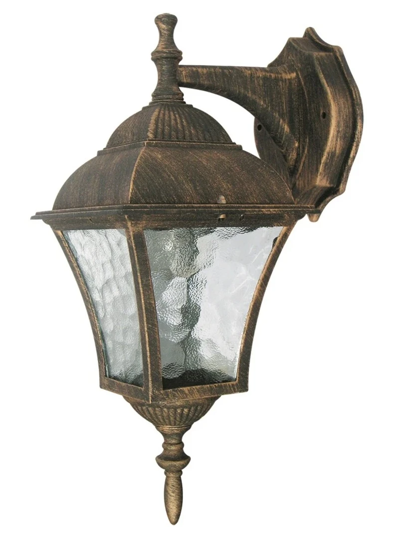 Outdoor Wall Lights Toscana – classic outdoor wall light in antique gold, 370mm, IP43, 1×E27