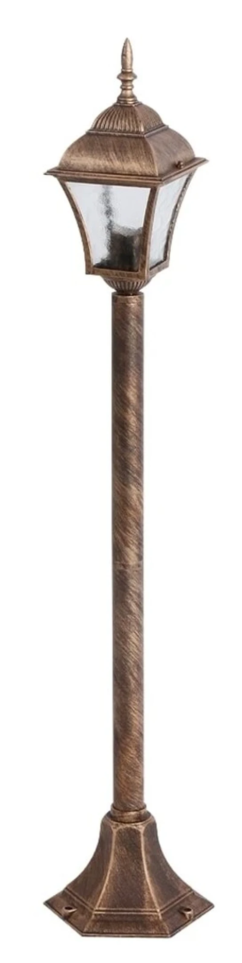 Bollard Lights Toscana – classic garden lamp in antique gold, Ø205mm, IP43, 1×E27