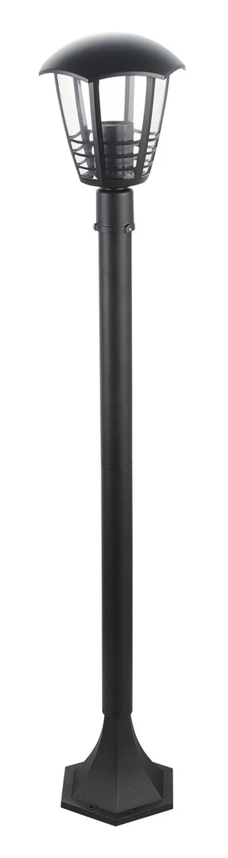 Bollard Lights Marseille – garden floor-standing lamp in black, Ø170mm, H1000mm, IP44, 1×E27