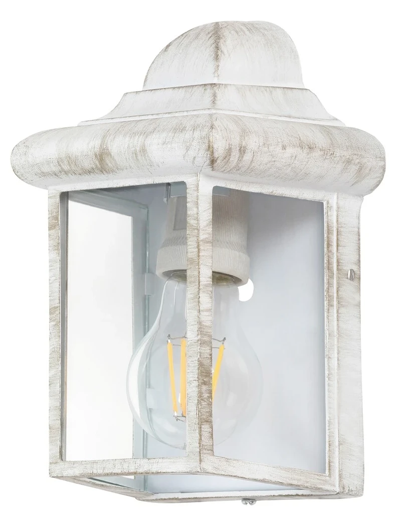 Outdoor Wall Lights Norvich – outdoor wall light in antique white, 220mm, IP43, 1×E27